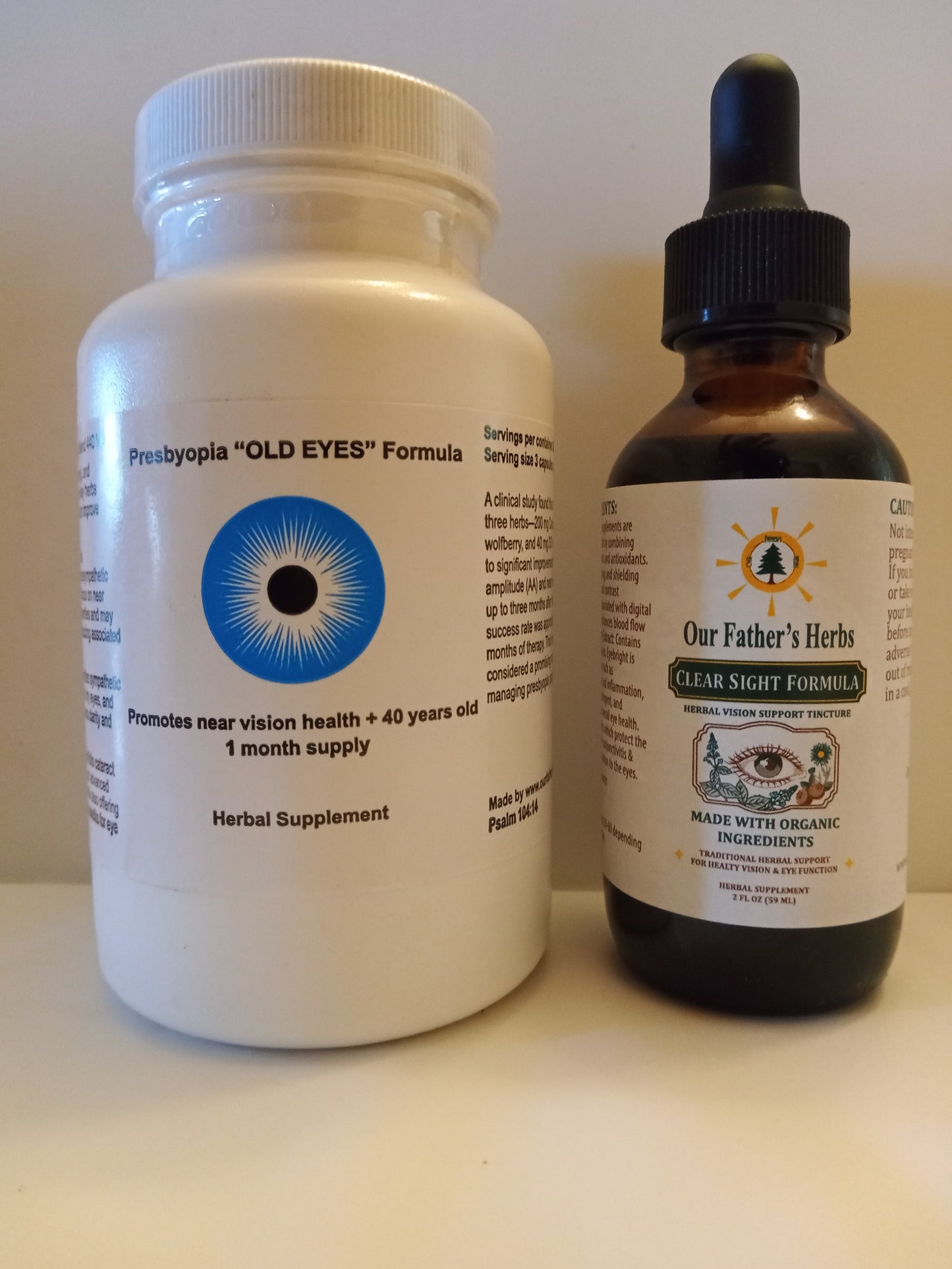 Eye formulas Clear Sight & Presbyopia combination package