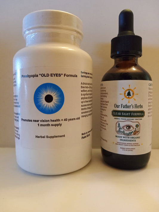 Eye formulas Clear Sight & Presbyopia combination package | Our Father's Herbs