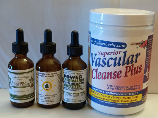 NEW: Maximum results Testosterone bundle with "NATURAL VIAGRA" Superior Vascular cleanse plus HOT DEALS
